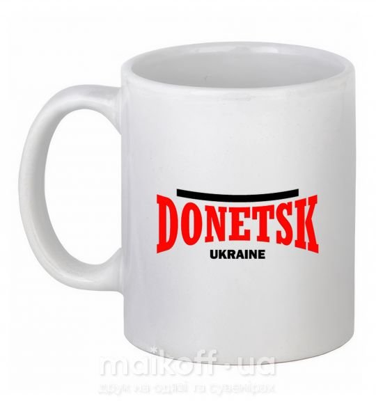Чашка керамічна Donetsk Ukraine Білий фото