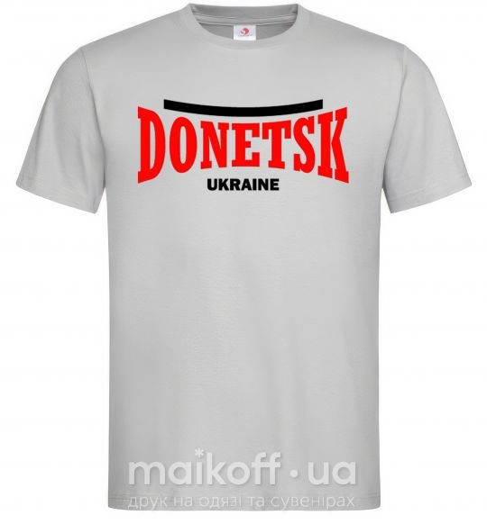Мужская футболка Donetsk Ukraine Серый фото
