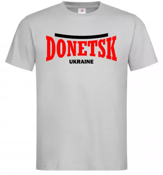 Чоловіча футболка Donetsk Ukraine Сірий фото