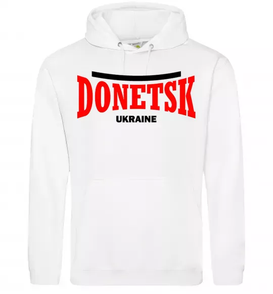 Женская толстовка (худи) Donetsk Ukraine Белый фото