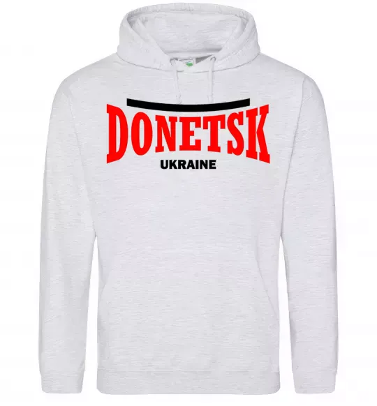 Женская толстовка (худи) Donetsk Ukraine Серый меланж фото