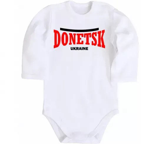 Детский боди Donetsk Ukraine Белый фото