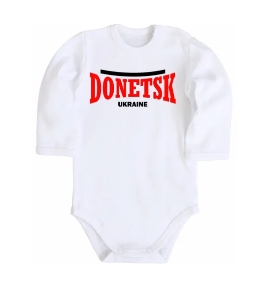 Дитячий бодік Donetsk Ukraine Білий фото