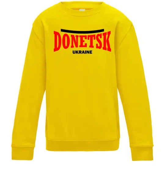 Дитячий світшот Donetsk Ukraine Сонячно жовтий фото