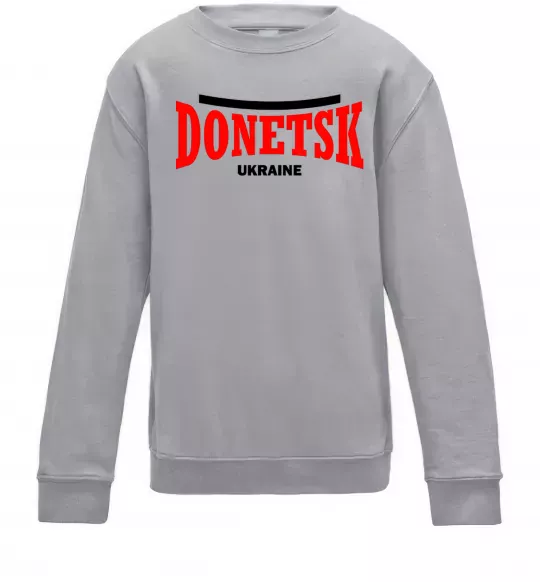 Дитячий світшот Donetsk Ukraine Сірий меланж фото