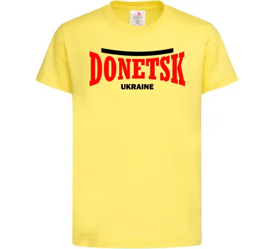 Детская футболка Donetsk Ukraine Лимонный фото