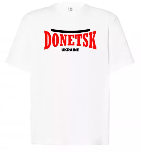 Футболка Оверсайз Donetsk Ukraine Білий фото