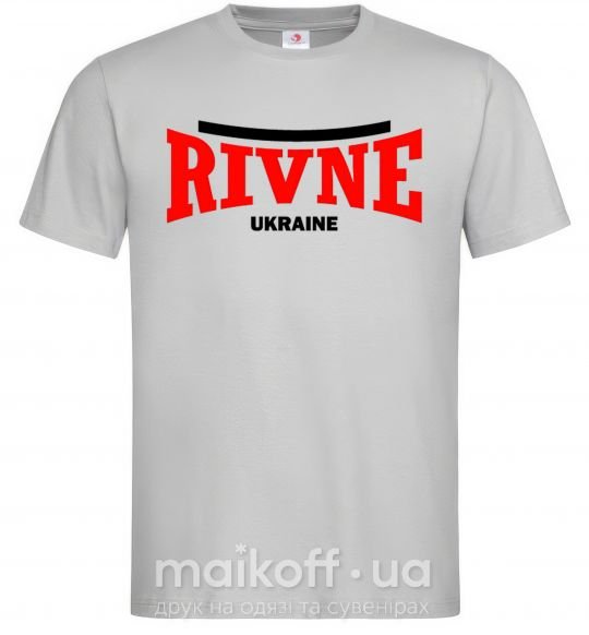 Мужская футболка Rivne Ukraine Серый фото