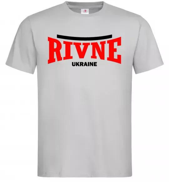 Мужская футболка Rivne Ukraine Серый фото