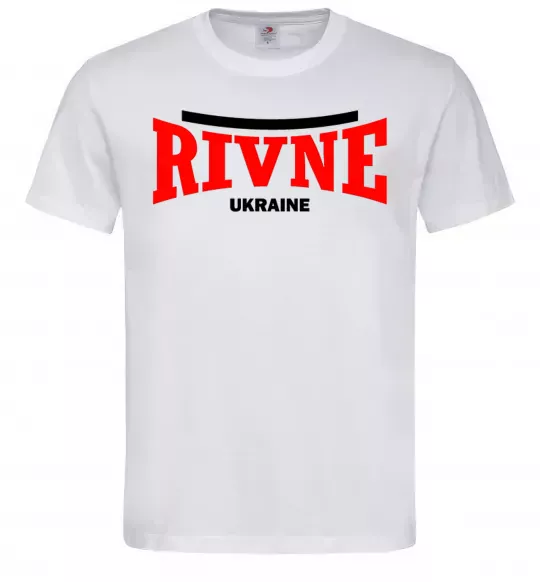 Мужская футболка Rivne Ukraine Белый фото