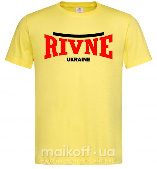 Чоловіча футболка Rivne Ukraine Лимонний фото