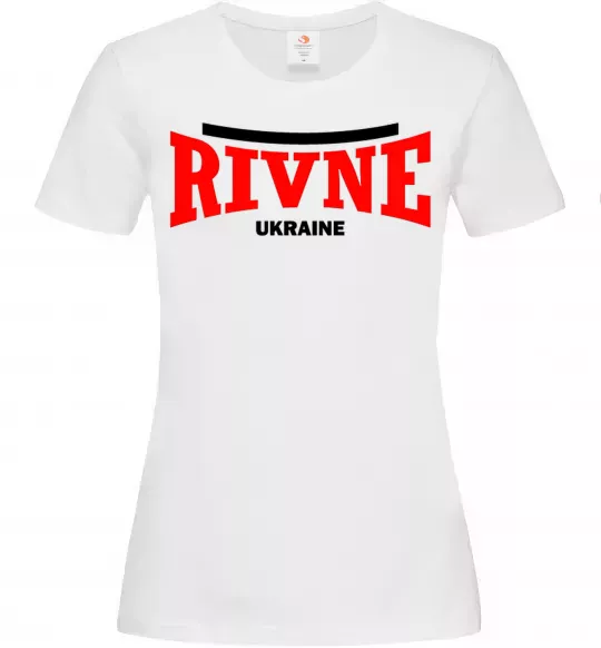 Женская футболка Rivne Ukraine Белый фото