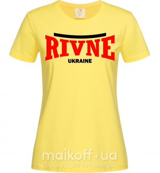 Женская футболка Rivne Ukraine Лимонный фото