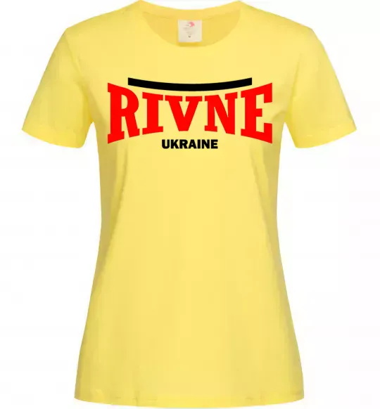 Женская футболка Rivne Ukraine Лимонный фото