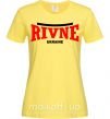 Жіноча футболка Rivne Ukraine Лимонний фото