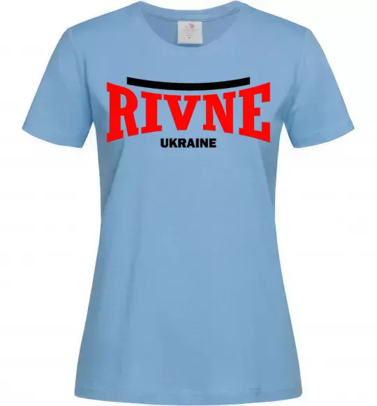 Женская футболка Rivne Ukraine Голубой фото