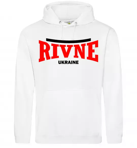 Чоловіча толстовка (худі) Rivne Ukraine Білий фото