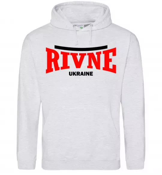 Чоловіча толстовка (худі) Rivne Ukraine Сірий меланж фото