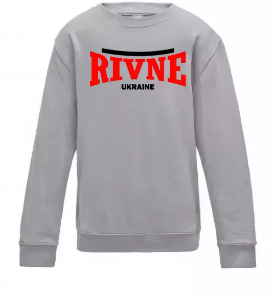 Детский Свитшот Rivne Ukraine Серый меланж фото