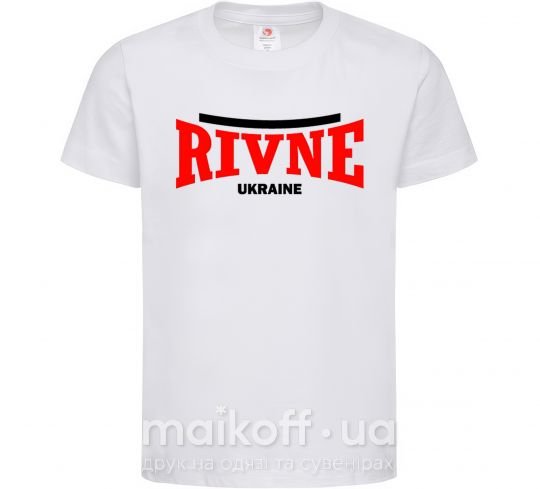 Дитяча футболка Rivne Ukraine Білий фото