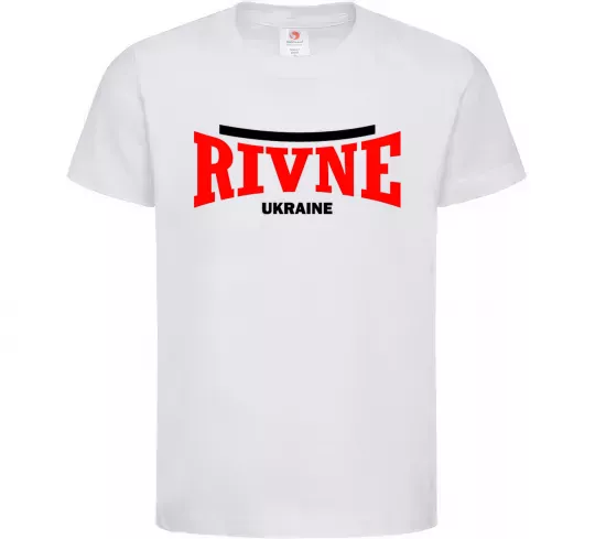 Дитяча футболка Rivne Ukraine Білий фото