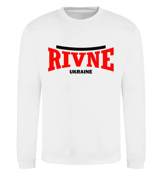 Світшот Rivne Ukraine Білий фото