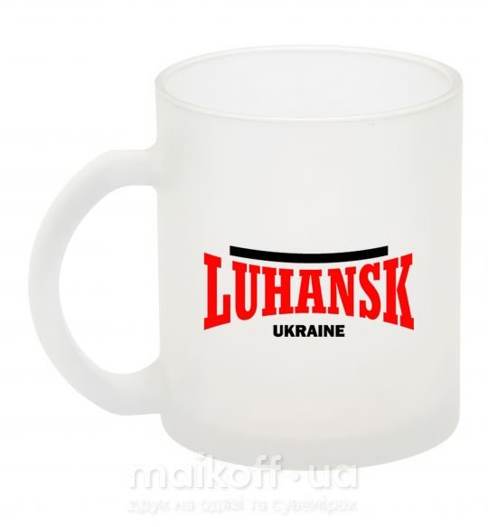 Чашка скляна Luhansk Ukraine Фроузен фото