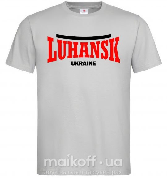 Мужская футболка Luhansk Ukraine Серый фото