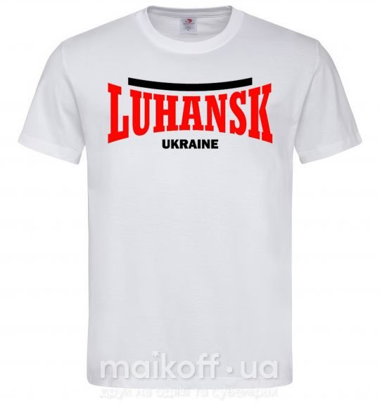 Чоловіча футболка Luhansk Ukraine Білий фото