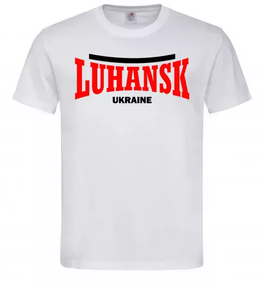 Чоловіча футболка Luhansk Ukraine Білий фото