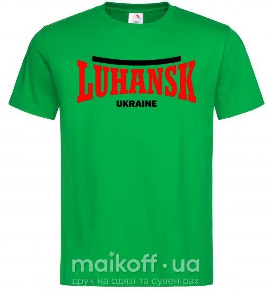 Мужская футболка Luhansk Ukraine Зеленый фото
