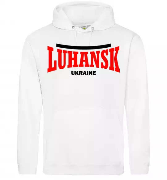 Женская толстовка (худи) Luhansk Ukraine Белый фото
