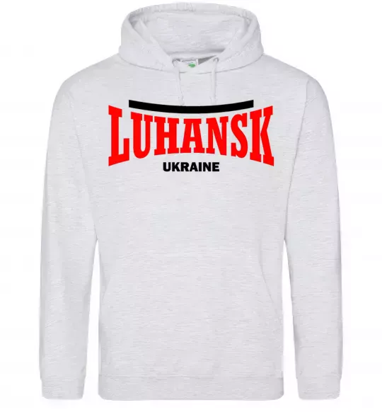 Женская толстовка (худи) Luhansk Ukraine Серый меланж фото