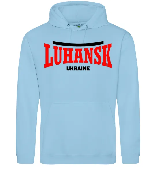 Жіноча толстовка (худі) Luhansk Ukraine Блакитний фото