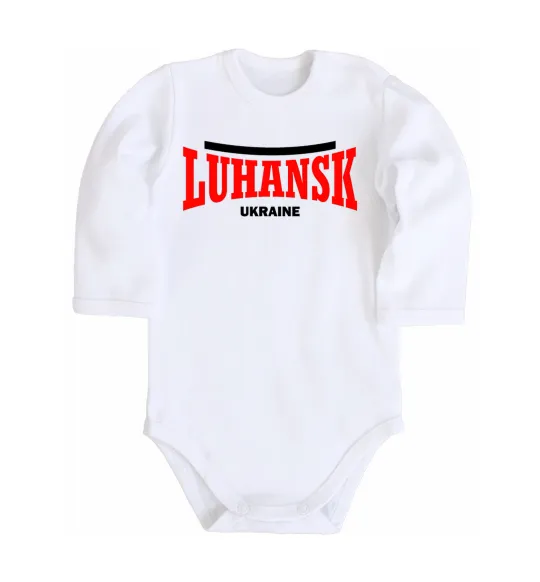 Детский боди Luhansk Ukraine Белый фото