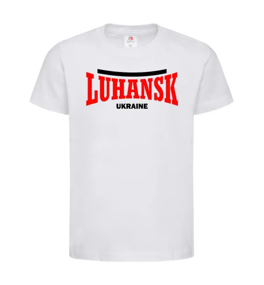 Дитяча футболка Luhansk Ukraine Білий фото