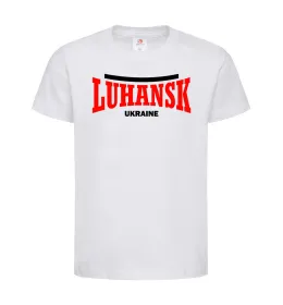 Дитяча футболка Luhansk Ukraine Білий фото