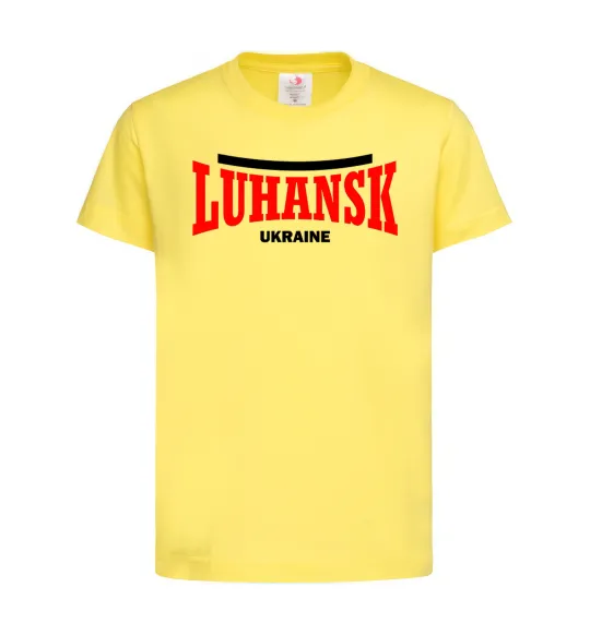 Дитяча футболка Luhansk Ukraine Лимонний фото
