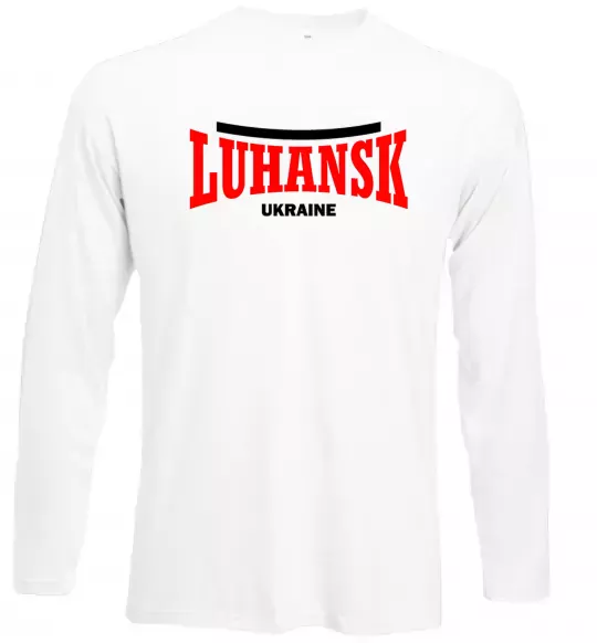 Лонгслив Luhansk Ukraine Белый фото