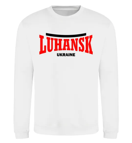 Свитшот Luhansk Ukraine Белый фото