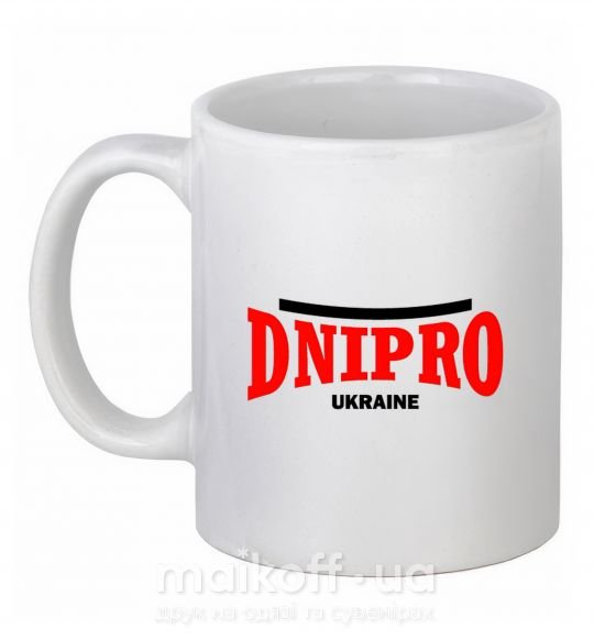 Чашка керамічна Dnipro Ukraine Білий фото