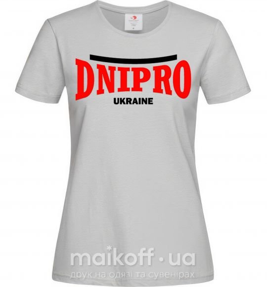 Жіноча футболка Dnipro Ukraine Сірий фото