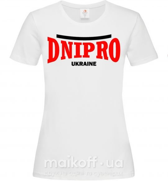 Женская футболка Dnipro Ukraine Белый фото