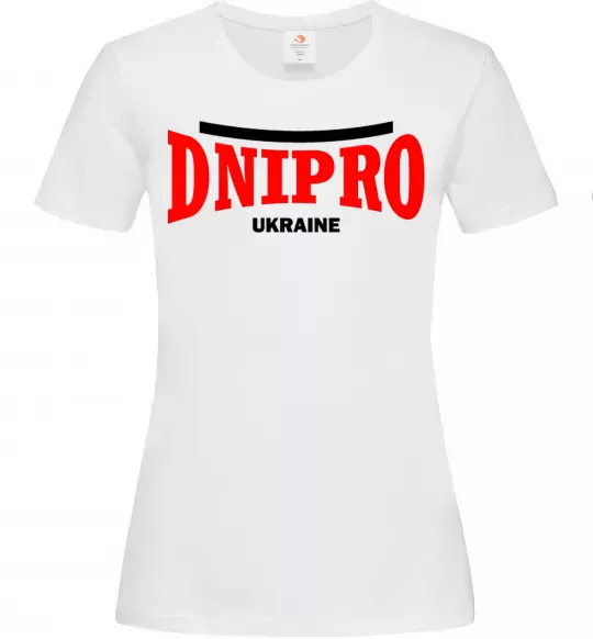 Женская футболка Dnipro Ukraine Белый фото