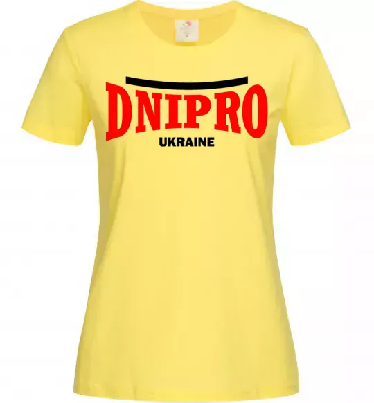 Женская футболка Dnipro Ukraine Лимонный фото