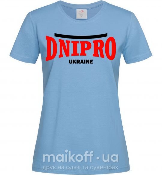 Жіноча футболка Dnipro Ukraine Блакитний фото