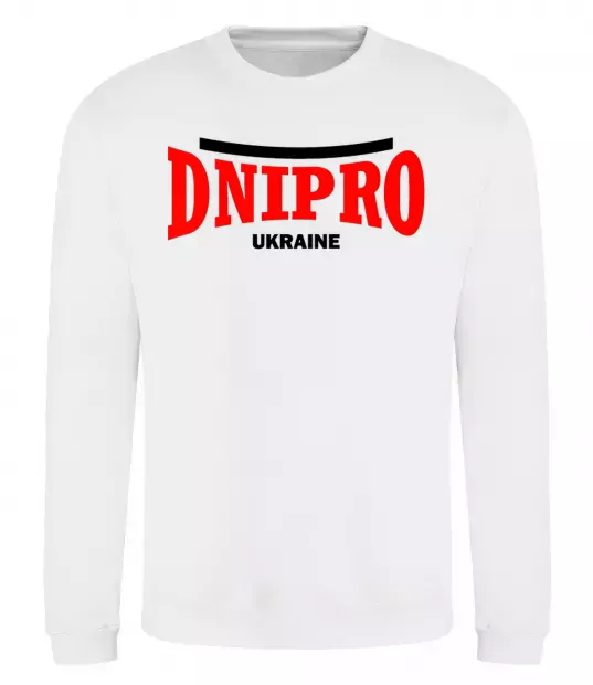 Світшот Dnipro Ukraine Білий фото