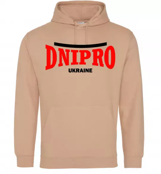 Чоловіча толстовка (худі) Dnipro Ukraine Пісочний фото