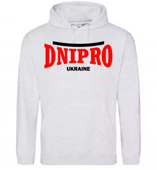 Жіноча толстовка (худі) Dnipro Ukraine Сірий меланж фото
