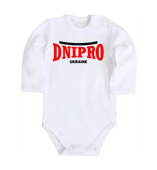 Дитячий бодік Dnipro Ukraine Білий фото